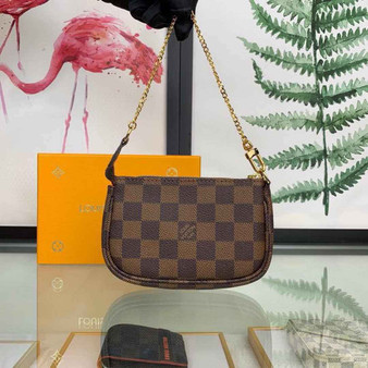Louis Vuitton Mini Pochette Accessoires N58009 Damier Ebene canvas