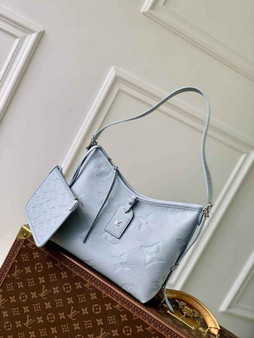 Louis Vuitton CarryAll PM Bag M46673 Blue Leather - Default Title - View 1
