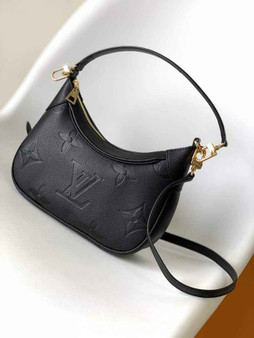 Louis Vuitton M46002 Bagatelle BB Shoulder Bag Leather Black