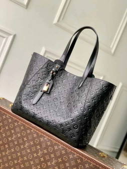 Louis Vuitton All In One MM Bag, M25860 Black Cowhide leather