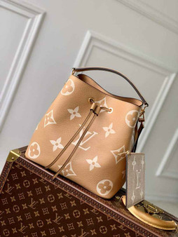 Louis Vuitton NéoNoé MM Bucket Bag Brown Cowhide Leather - M45497 - Default Title - View 1
