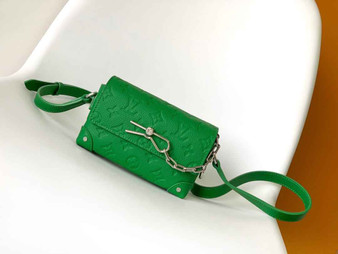 Louis Vuitton Steamer Wearable Wallet M82918 Green Leather - Default Title - View 1