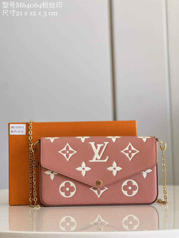 Louis Vuitton M80482 Félicie Pochette Leather Pink - 21 x 12 x 3 cm / Pink - View 1