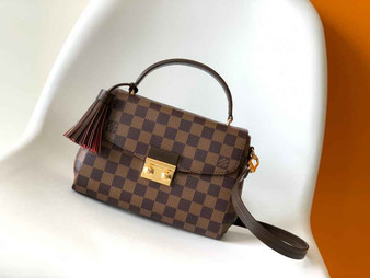 Louis Vuitton Croisette Damier Ebene Compact Crossbody N53000 - Default Title - View 1