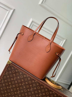 Louis Vuitton Neverfull MM Bag M12467 Brown Epi grained leather