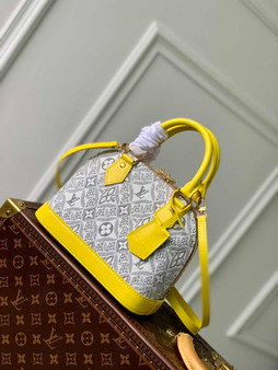 Louis Vuitton Alma BB Mini Top Handle Bag M91606 Yellow Monogram