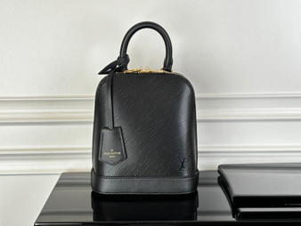Louis Vuitton Alma Backpack M25103 Black Epi grained leather