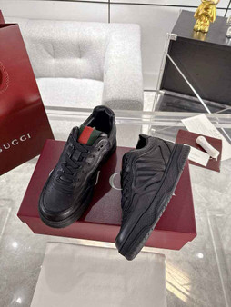 Gucci Re-Web sneaker 786186 Black leather