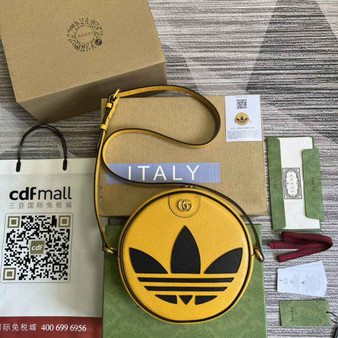 adidas x Gucci Ophidia shoulder bag 702626 Yellow leather - Default Title - View 1