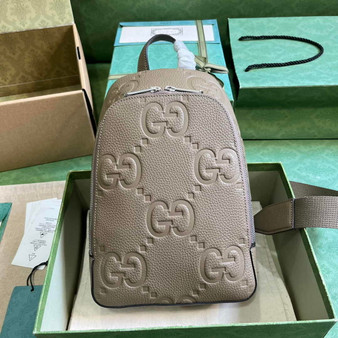 Gucci Jumbo GG crossbody bag �?66937 in beige leather