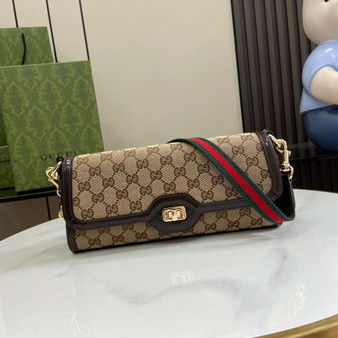 Gucci luce small shoulder bag 786027 in brown original GG canvas