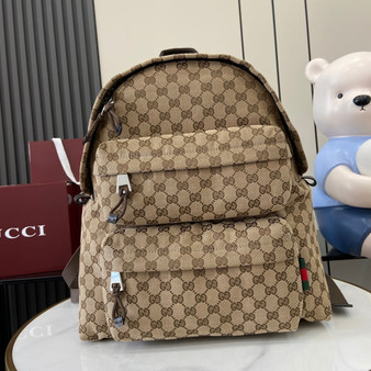 Gucci Medium backpack with Gucci logo 800265 in beige