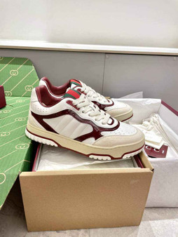 Gucci Re-Web sneaker �?18001 White Red leather