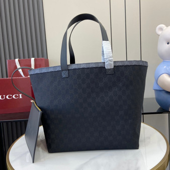 Gucci Totissima medium tote bag 788203 in black GG canvas