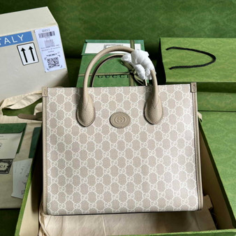 Gucci GG small tote bag �?59983 in Beige GG Supreme