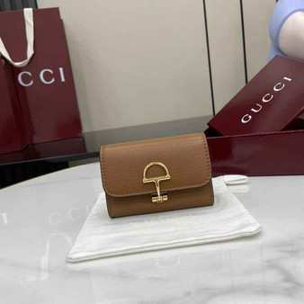 Gucci Softbit card case 828148 in brown leather - Default Title - View 1