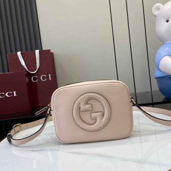 Gucci Blondie mini shoulder bag in light pink leather 820429 - Default Title - View 1