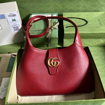Gucci 726274 Aphrodite medium shoulder bag Red soft leather