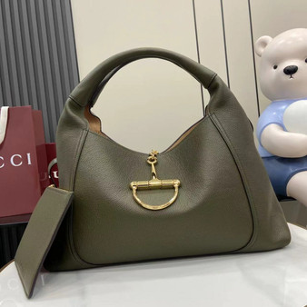 Gucci Softbit maxi shoulder bag, ‎837466 in green leather