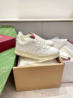 Gucci Re-Web sneaker �?85728 White leather