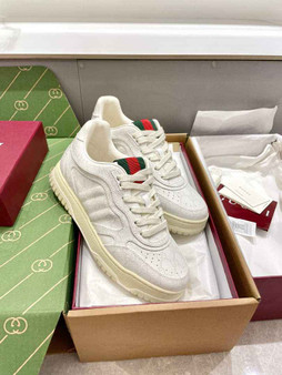 Gucci Re-Web sneaker ‎816665 Beige and white GG Supreme canvas - Default Title - View 1