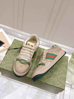 Gucci Screener sneaker 546551 White leather and Original GG canvas