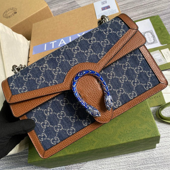 Gucci 400249 Dionysus small shoulder bag dark blue - Default Title - View 1
