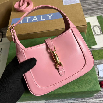 Gucci 637091 Jackie 1961 mini shoulder bag Pink leather