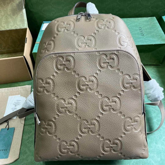 Gucci Large jumbo GG backpack  ‎766932 in Beige leather - Default Title - View 1