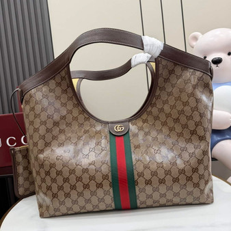 Gucci GG large tote brown canvas 853971