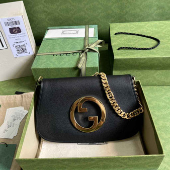 Gucci 699268 Blondie shoulder bag Black leather