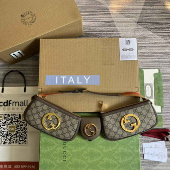 Gucci 702614 Blondie mini belt bag Beige GG Supreme canvas - W30cm x H12cm x D2.5cm / Beige GG Supreme canvas - View 1