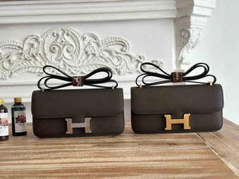 Hermès Constance bag in Coffee Epsom leather H382663 - Gold - View 1