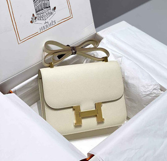 Hermes Constance 23 Box Epsom Leather Beige Gold H082809 - Default Title - View 1