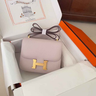 Hermes Constance Bag 19 Light Purple Epsom Leather Gold H083930 - Default Title - View 1