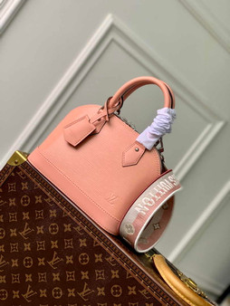 Louis Vuitton Braided Alma BB Bag M21682 Rose Pink Epi Leather