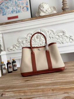 Hermes Garden Party 30 bag H266756 Brown Beige - Default Title - View 1