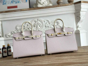 Hermès Birkin 25 Bag Pink Purple Epsom Leather - gold - View 1
