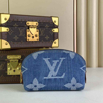 Louis Vuitton Pochette Cosmétique PM Bag M24316 Blue Denim