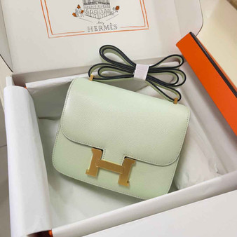 Hermes Constance Bag Light Green Epsom Leather Gold H2534 - Default Title - View 1
