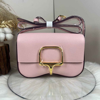 Hermès Della Cavalleria Elan Bag in Pink Epsom Calfskin Gold Hardware - Default Title - View 1