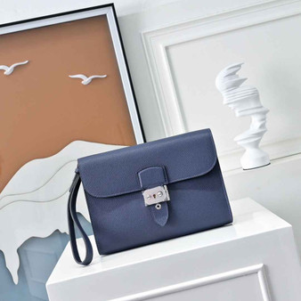 Hermès Sac a Depeches 24 | Epsom Calfskin | Navy - Default Title - View 1