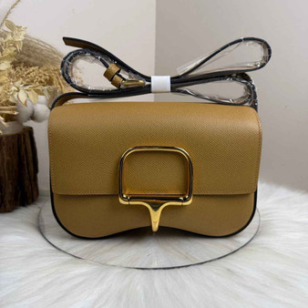 Hermès Della Cavalleria Elan Bag in Apricot Epsom Calfskin Gold Hardware - Default Title - View 1