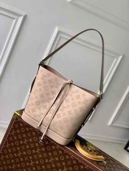 Louis Vuitton Flore Shoulder Bag M12140 | Khaki Mahina Calfskin Leather