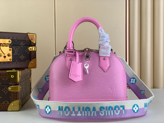 Louis Vuitton Braided Alma BB Bag M22620 light pink Epi Leather
