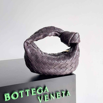 Bottega Veneta Mini Jodie top handle bag 651876 Lambskin dark Purple