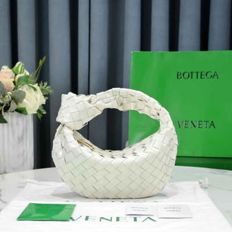 Bottega Veneta Mini Jodie top handle bag 651876 Beige Light skin leather