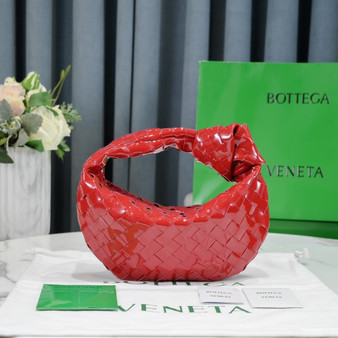 Bottega Veneta Mini Jodie top handle bag 651876 red Light skin leather