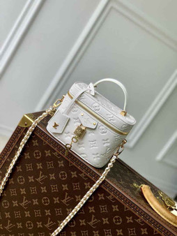 Louis Vuitton Vanity PM M25219 Beige Puffy lambskin
