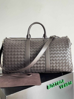 Bottega Veneta Medium Intrecciato Duffle 650066 Calfskin Brown